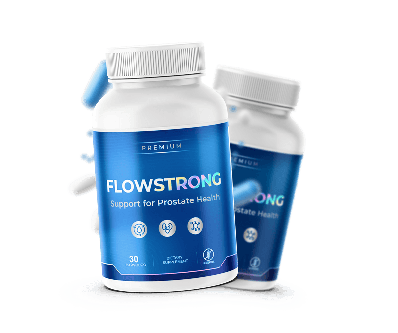 FlowStrong prostate health supplement bottles